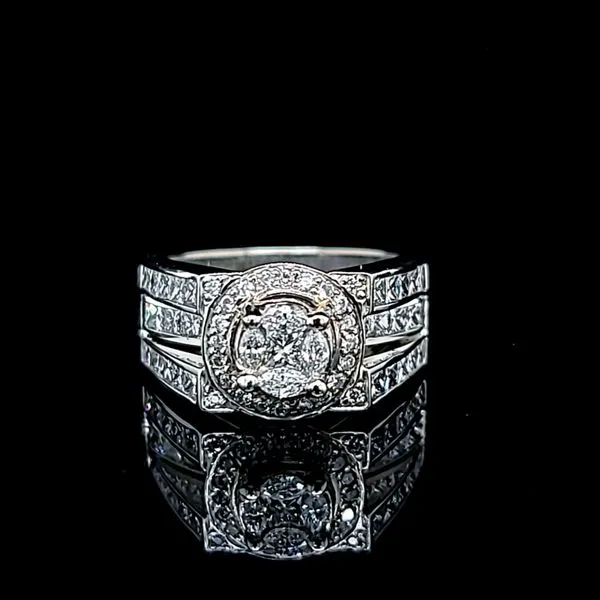 18k white gold diamond engagement ring, 1.25cts Arezzo Jewelers Elmwood Park, IL