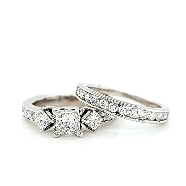 Princess Cut Diamond Engagement Ring and Wedding Band Set, 1.68cts TW Image 2 Arezzo Jewelers Elmwood Park, IL