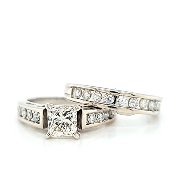 Princess Cut Diamond Engagement Ring and Wedding Band Set, 1.55cts Image 2 Arezzo Jewelers Elmwood Park, IL