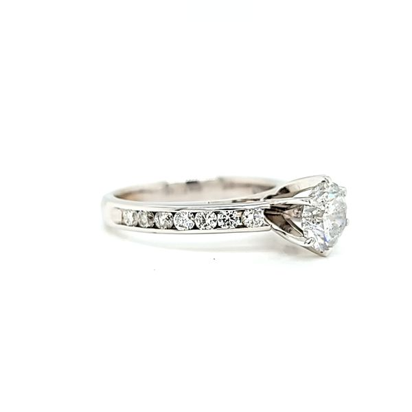 14k White Gold Round Diamond Engagement Ring, 2.16cts TW Image 2 Arezzo Jewelers Elmwood Park, IL