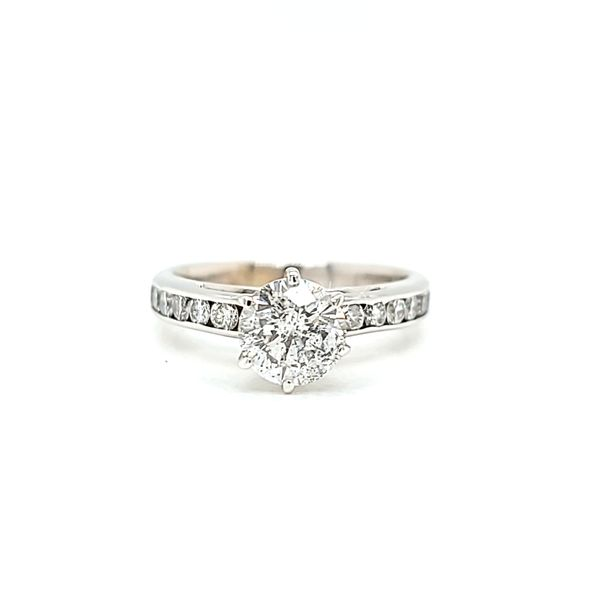 14k White Gold Round Diamond Engagement Ring, 2.16cts TW Arezzo Jewelers Elmwood Park, IL