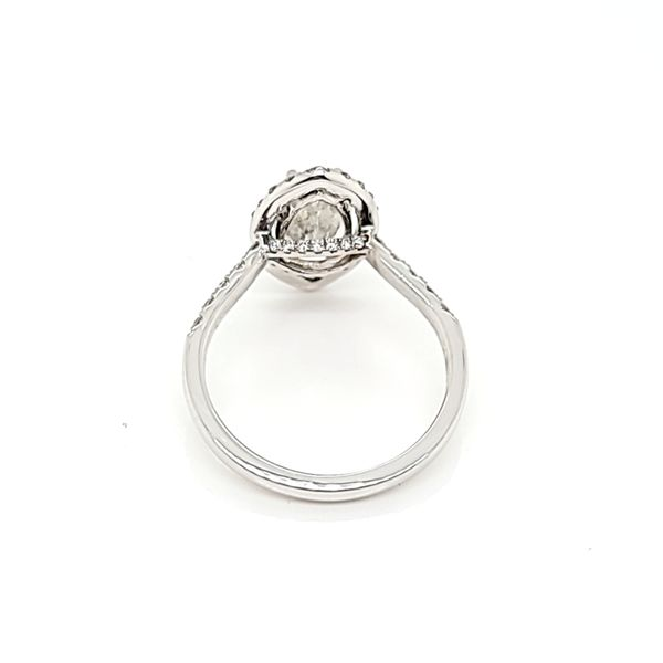 Salt and Pepper Marquis Diamond Halo Engagement Ring Image 4 Arezzo Jewelers Elmwood Park, IL