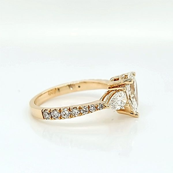 14k Yellow Gold Three Stone Pear Diamond Engagement Ring Image 3 Arezzo Jewelers Elmwood Park, IL