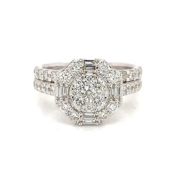 18k White Gold Diamond Engagement Ringl Set similar item image