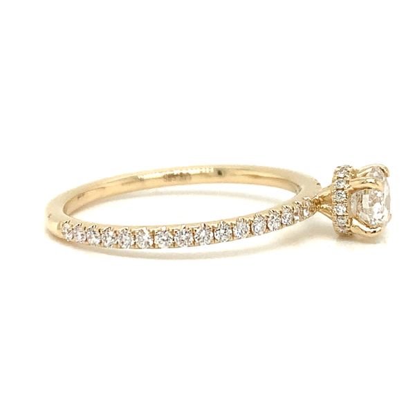 14k Yellow Gold Hidden Halo Diamond Engagement Ring Image 3 Arezzo Jewelers Elmwood Park, IL