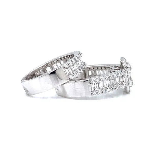 18k White Gold Diamond Bridal Set, 2.07cts Image 3 Arezzo Jewelers Elmwood Park, IL