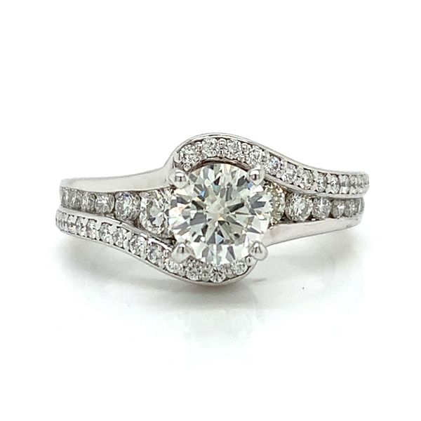 Platinum Diamond Engagement Ring Arezzo Jewelers Elmwood Park, IL