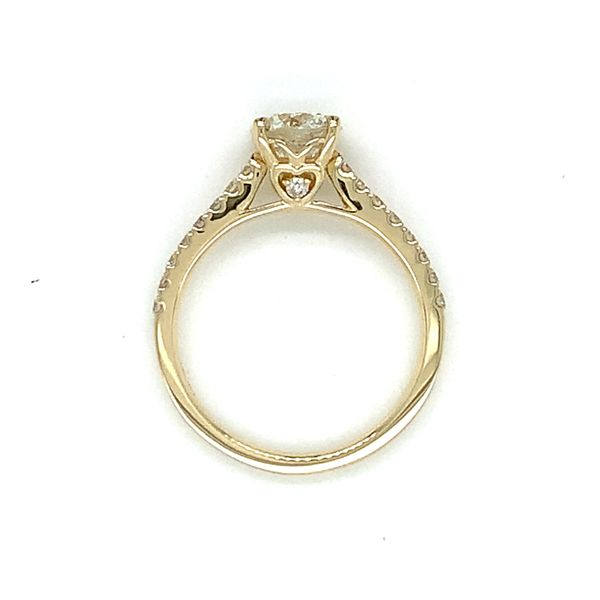 14k Yellow Gold Natural Round Diamond Engagement Ring Image 3 Arezzo Jewelers Elmwood Park, IL