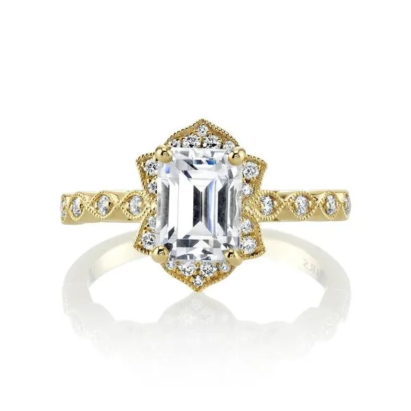 MARS Emerald Diamond Engagement Ring, 0.20 Ctw. Arezzo Jewelers Elmwood Park, IL