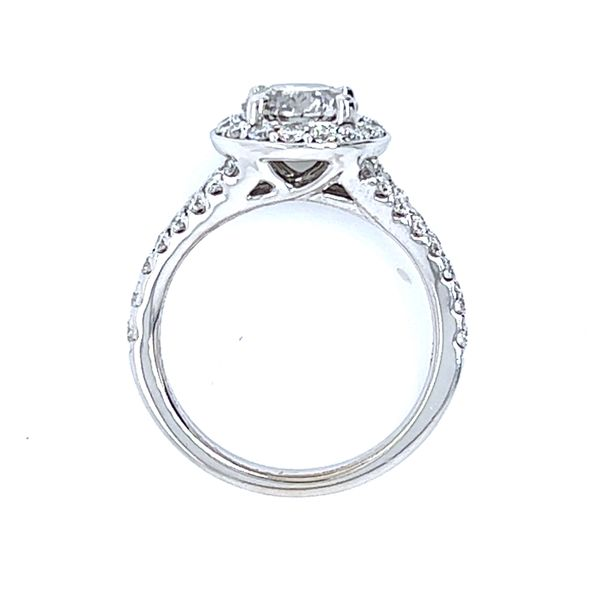 1.96ct TW Round Natural Diamond Halo Engagement Ring Image 5 Arezzo Jewelers Elmwood Park, IL