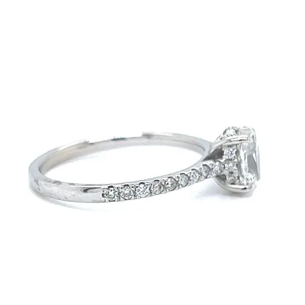 Hidden Halo Natural Oval Diamond Engagement Ring Image 3 Arezzo Jewelers Elmwood Park, IL