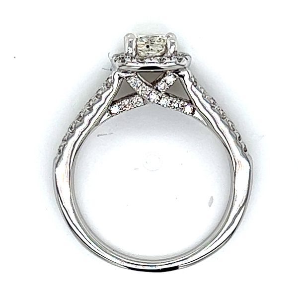 1.00ct TW Princess Cut Halo Diamond Engagement Ring Image 4 Arezzo Jewelers Elmwood Park, IL