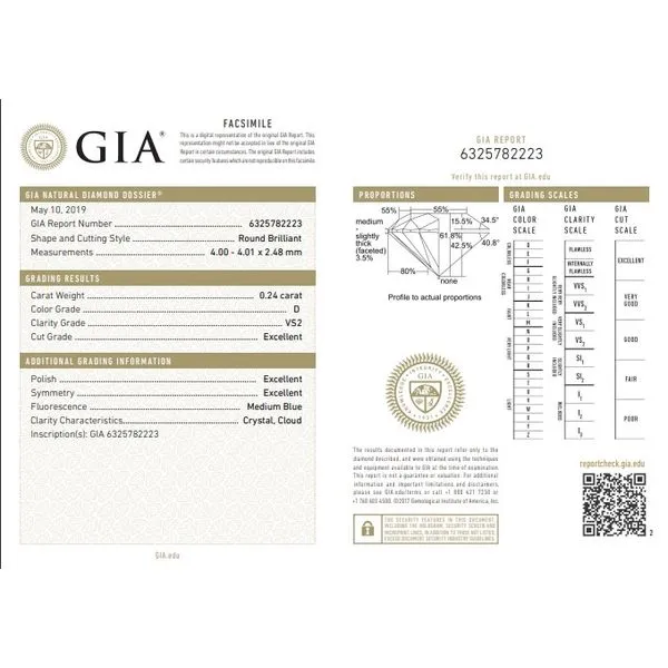 1/2ct Natural Round Diamond Halo Engagment Ring GIA Image 5 Arezzo Jewelers Elmwood, IL