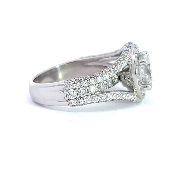 2.32ct TW Natural Round Diamond Halo Engagement Ring Image 2 Arezzo Jewelers Elmwood Park, IL
