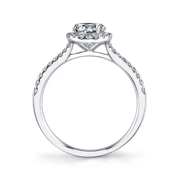 3/4ct TW Round Natural Diamond Halo Engagement Ring Image 2 Arezzo Jewelers Elmwood, IL
