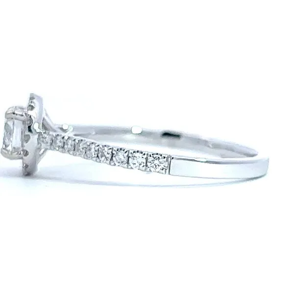 3/4ct TW Round Natural Diamond Halo Engagement Ring Image 5 Arezzo Jewelers Elmwood, IL