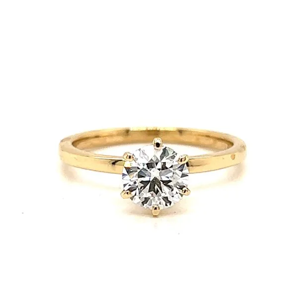 1.00ct Natural Round Diamond Solitaire Engagement Ring - GIA Arezzo Jewelers Elmwood Park, IL