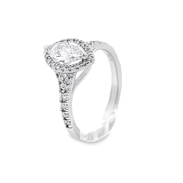 Marquis Halo Natural Diamond Engagement Ring Image 2 Arezzo Jewelers Elmwood Park, IL