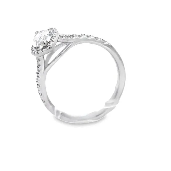 Marquis Halo Natural Diamond Engagement Ring Image 4 Arezzo Jewelers Elmwood Park, IL