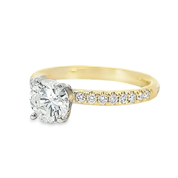 1.42ct TW Natural Round Diamond Engagement Ring Image 3 Arezzo Jewelers Elmwood Park, IL