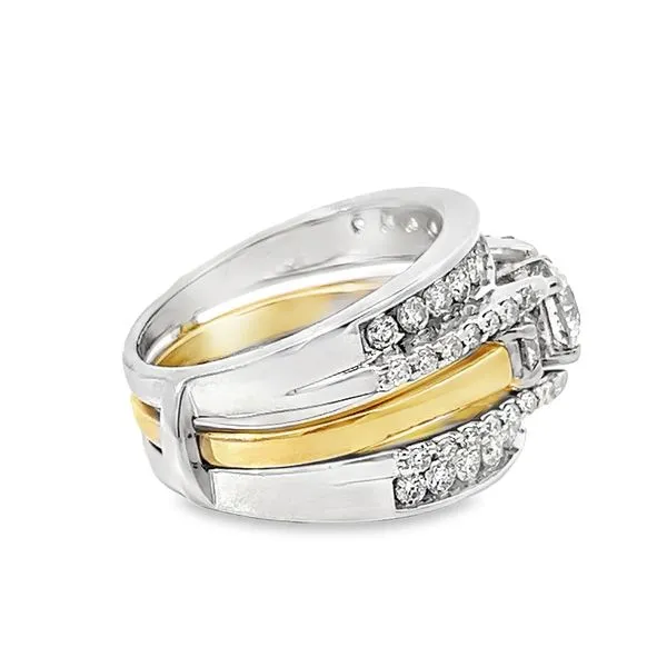 1.90ct TW Natural Round Diamond Engagement Ring Set Image 4 Arezzo Jewelers Elmwood, IL