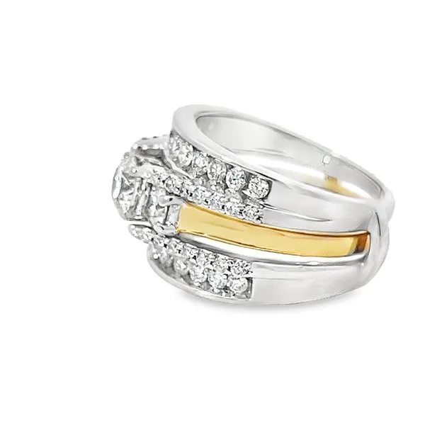 1.90ct TW Natural Round Diamond Engagement Ring Set Image 5 Arezzo Jewelers Elmwood, IL