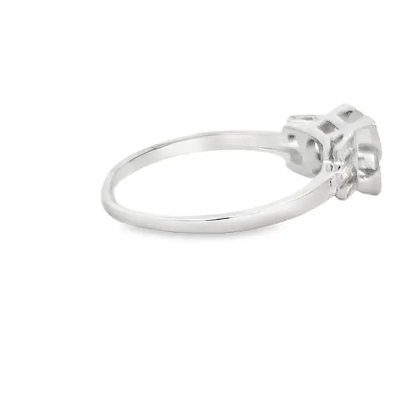 Platinum Art Deco Engagement Ring with 1.10ct Old Miner Cut Diamond Image 4 Arezzo Jewelers Elmwood Park, IL