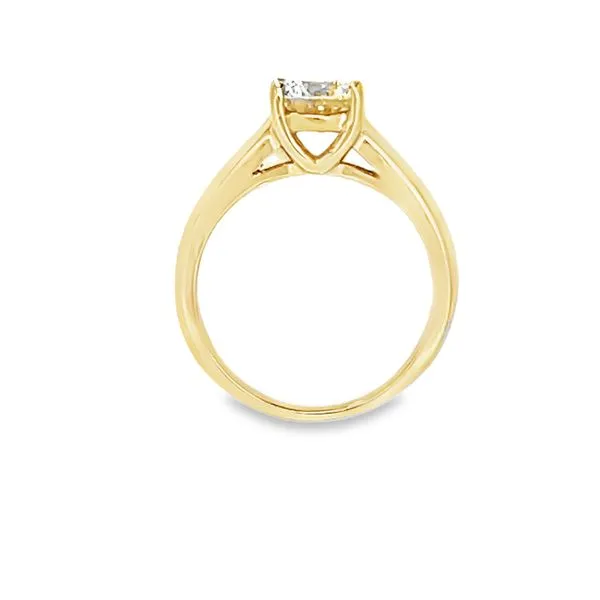 1.12ct Natural Round Diamond Solitaire Engagement Ring in 14k Yellow Gold Image 5 Arezzo Jewelers Elmwood Park, IL