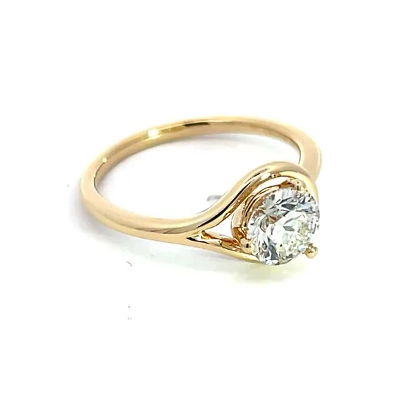 1.02ct Natural Color Enhanced Diamond Solitaire Engagement Ring in 14k Yellow Gold Image 2 Arezzo Jewelers Elmwood, IL