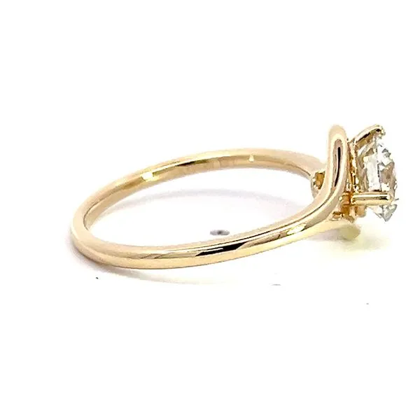 1.02ct Natural Color Enhanced Diamond Solitaire Engagement Ring in 14k Yellow Gold Image 4 Arezzo Jewelers Elmwood, IL