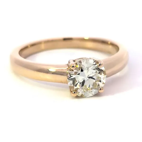 .97ct Transitional Cut Diamond Solitaire Engagement Ring in 14K Yellow Gold Image 2 Arezzo Jewelers Elmwood, IL