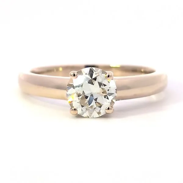 .97ct Transitional Cut Diamond Solitaire Engagement Ring in 14K Yellow Gold Arezzo Jewelers Elmwood, IL