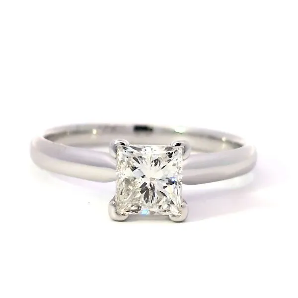 1.09ct Princess Cut Canadian Diamond Solitaire Engagement Ring in 14K White Gold Arezzo Jewelers Elmwood, IL