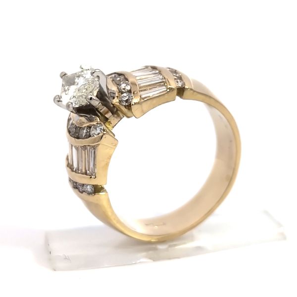 1.65ct TW Marquise Diamond Engagement Ring with Baguette and Round Accents Image 4 Arezzo Jewelers Elmwood Park, IL