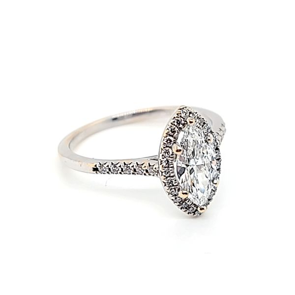 Lab Grown Marquis Diamond Halo Engagement Ring Image 3 Arezzo Jewelers Elmwood Park, IL