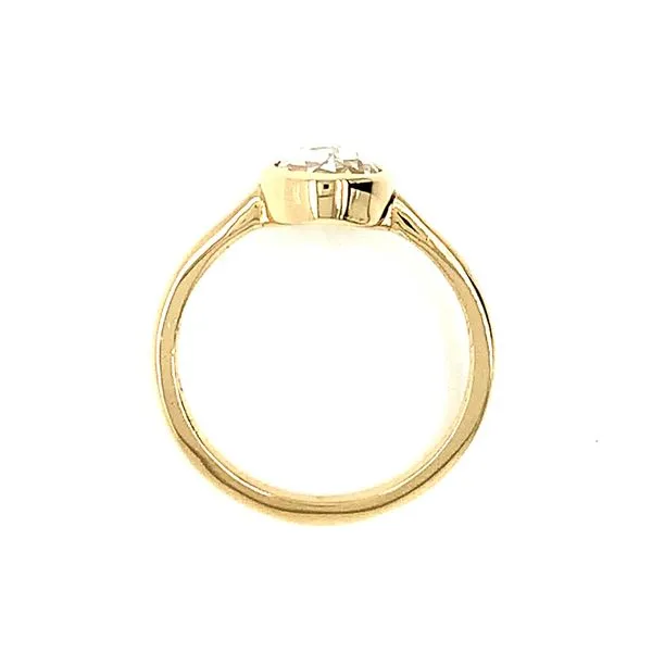 Lab Grown Rose Cut Oval Solitaire Diamond Engagement Ring Image 4 Arezzo Jewelers Elmwood Park, IL