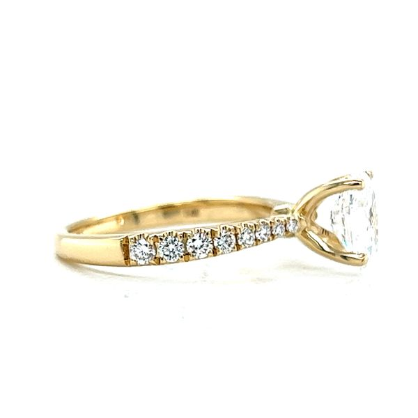 14k Yellow Gold Lab Grown Oval Diamond Engagement Ring Image 2 Arezzo Jewelers Elmwood Park, IL