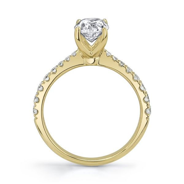 14k Yellow Gold Lab Grown Oval Diamond Engagement Ring Image 3 Arezzo Jewelers Elmwood Park, IL