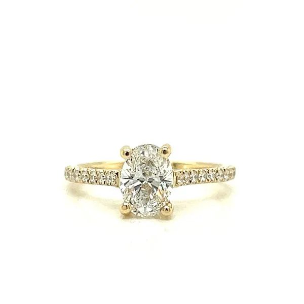 Lab Grown Oval Hidden Halo Diamond Engagement Ring Arezzo Jewelers Elmwood Park, IL