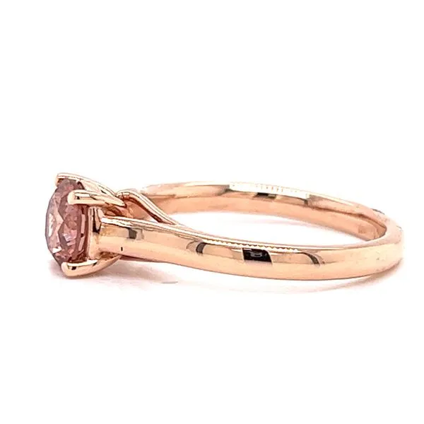 Lab Grown 1.00ct Round Pink Diamond Solitaire Engagement Ring Image 2 Arezzo Jewelers Elmwood Park, IL