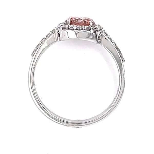 Lab Grown Pink Diamond Halo Engagement Ring Image 3 Arezzo Jewelers Elmwood Park, IL