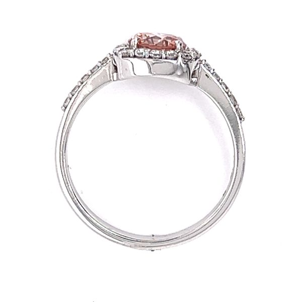 Lab Grown Pink Diamond Halo Engagement Ring Image 3 Arezzo Jewelers Elmwood Park, IL