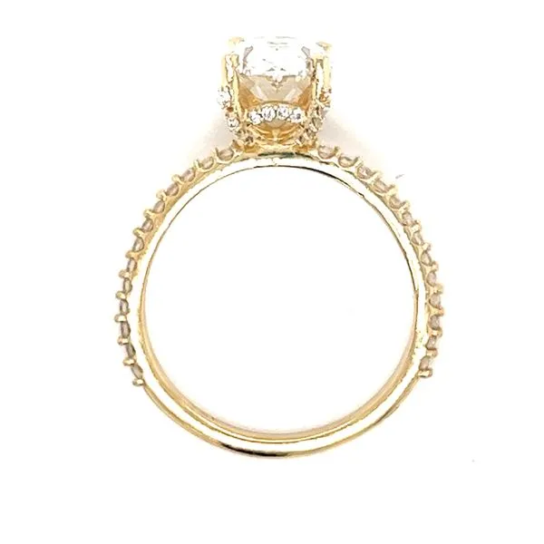 2.32ct Lab Grown Oval Diamond Hidden Halo Engagement Ring Image 3 Arezzo Jewelers Elmwood Park, IL