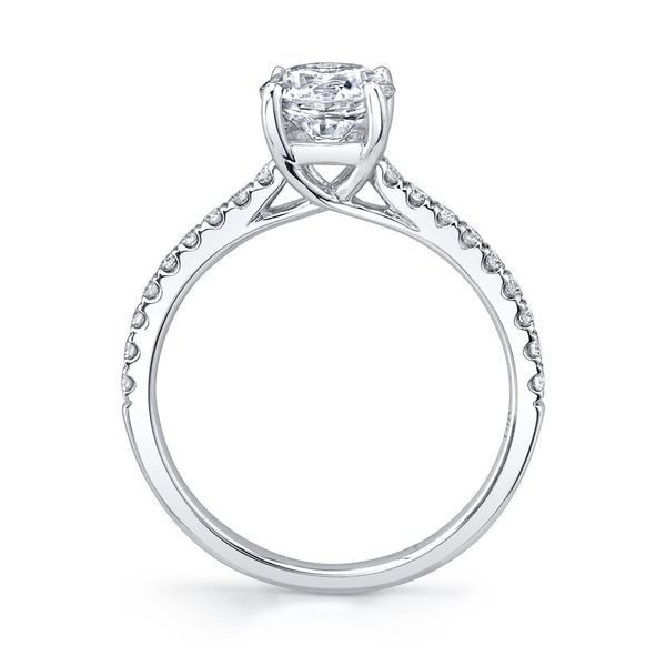 14k White Gold Lab Grown Round Diamond Engagement Ring Image 2 Arezzo Jewelers Elmwood Park, IL