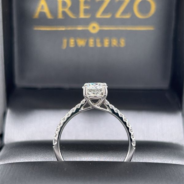 14k White Gold Lab Grown Round Diamond Engagement Ring Image 4 Arezzo Jewelers Elmwood Park, IL