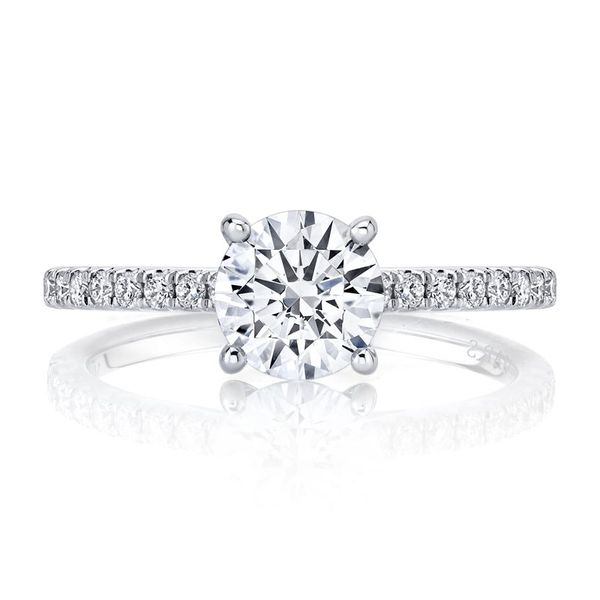 14k White Gold Lab Grown Round Diamond Engagement Ring Arezzo Jewelers Elmwood Park, IL