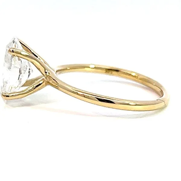 2.54ct Lab Grown Oval Diamond Solitaire Engagement Ring Image 3 Arezzo Jewelers Elmwood Park, IL
