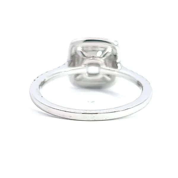 Lab Grown Cushion Cut Diamond Halo Engagement Ring Image 3 Arezzo Jewelers Elmwood Park, IL