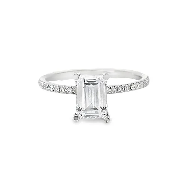 1.15ct Lab Grown Emerald Diamond Engagement Ring similar item image