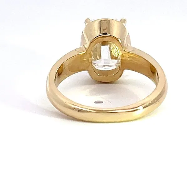 2.85ct Lab Grown Old Miner Cut Diamond Solitaire Engagement Ring in 14k Yellow Gold Image 4 Arezzo Jewelers Elmwood Park, IL
